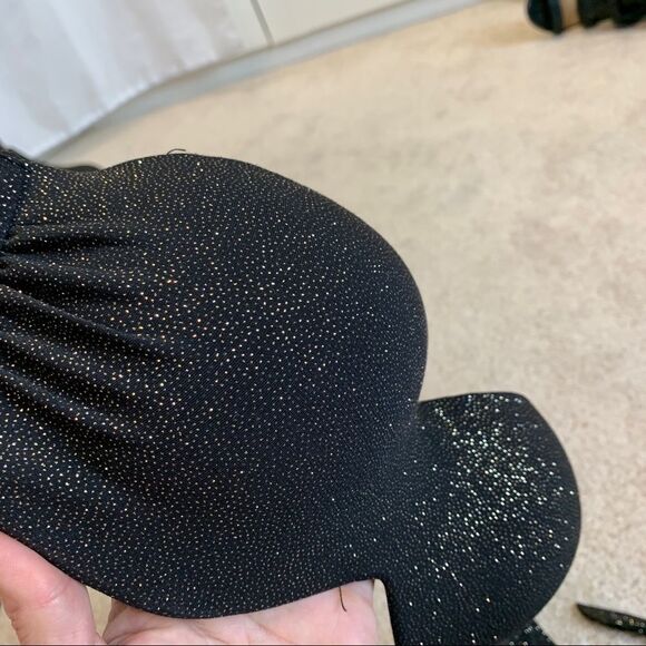 Sogno D’oro Black gold glitter bikini top size 44/US12 - Picture 7 of 10